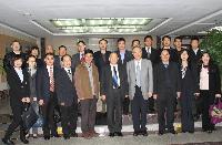 Group photo of CUHK delegation and members of the Health Department of Guangdong Province: Prof. Jack C.Y. Cheng (front, 4th from right); Dr. Geng Qing-Shan (front, 5th from right); Prof. Kenneth K.H. Lee (back, 3rd from left); Prof. David C.C. Wan (back, 6th from right); Prof. Chen Yangchao (back, 5th from right); Prof. Feng Bo (back, 2nd from left); Prof. Wan Chao (back; 5th from left) and Ms. Wong Wing, Director of Academic Links (China), CUHK (front, 1st from right)